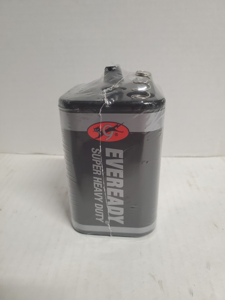 Eveready Super Heavy Duty Battery 6 Volt 6V No. 1209 Lantern Style Sealed New