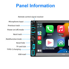 2 Din Car Stereo Radio For Toyota Pickup 1987-1995 Carplay Android Auto GPS Navi