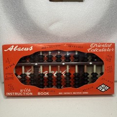 1960s Abacus Oriental Calculator DIC Made in Hong Kong