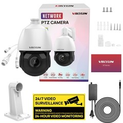 Vikylin 4K 8MP 25X PTZ 360 degree POE IP Camera Outdoor IR Audio Auto Tracking