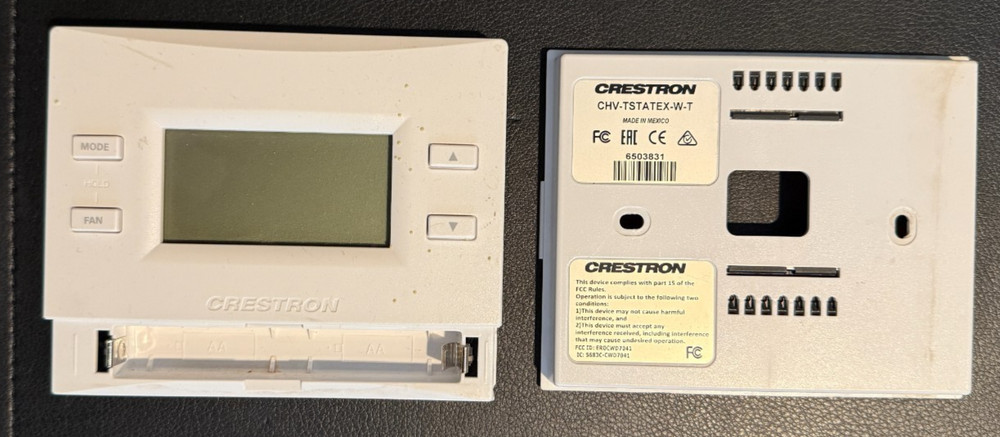 Crestron infiNET EX Thermostat No Door – CHV-TSTATEX-W-T – White Textured – 6791