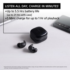 Sony – LinkBuds Fit True Wireless Noise Canceling Earbuds – Black
