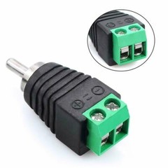 20Pcs of Speaker Wire Cable to Audio RCA Male Connector Adapter Jack Plug Lot