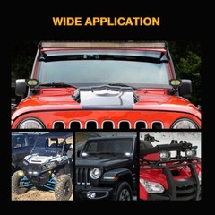 AUXBEAM 4″ LED Work Light Bar Flood Pods Fog Lamp Offroad Driving Truck SUV ATV