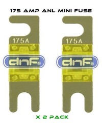 DNF 1 IN 4G 2 OUT 8G ANL MINI FUSE HOLDER + ANM 175 AMP FUSES- SHIPS FREE TODAY!