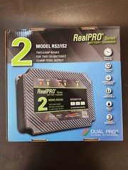 Dual Pro RealPRO Battery Charger RS2 12Amp 12A 2-Bank 12V/24V Auto / Marine Boat