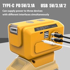 Rechargeable For Dewalt 20V 18V Lithium Battery Inverter Generator DC 20V Portab