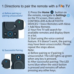 NS-RCFNA-21 Voice Remote Control For Insignia Toshiba Fire TV NS-50F301NA22