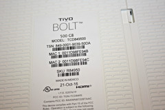 Tivo Bolt Media Streamer 500 GB TCD849500 w/ Power Supply & Box NO REMOTE