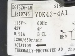 AIr Conditioner Fan Motor YDK42-4A1 4P 42W