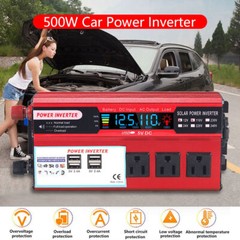5000W Car Power Inverter DC 12V To AC 110V Pure Sine Wave Solar Converter LCD