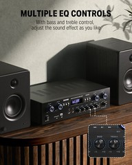 Donner MAMP5 Bluetooth Audio Power Amplifier Receiver 440W 4 Channel HiFi Amp