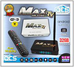 MaxTV Gold PRO 25 Max TV 4K Quad Core 64 Bit 2025-2026