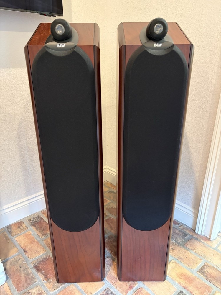 $$$ AWESOME B&W CDM 9NT FLOOR-STANDING SPEAKERS IN CHERRY WOOD $$$