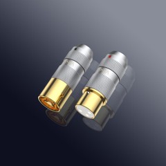 VIBORG Pair 3 Layer Plating Pure Copper Conductor Gold 3Pin XLR Connector Plug