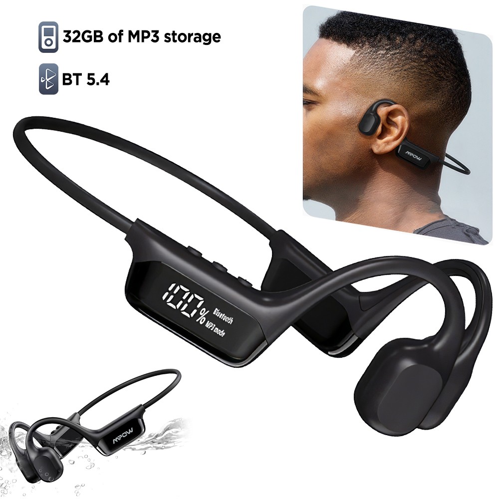 Swimming headphones-bone conduction headphones built-in MP3 player 32G memory
