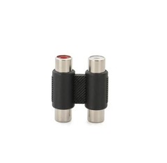 2 RCA Female to Female F/F Video Connector Converter Adapter for TV DVD HDTV AV