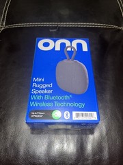 Groove Onn Mini Rugged Speaker Bluetooth Wireless IPX5 Grey