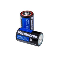 24 PCS Size D Panasonic Batteries Super Heavy Duty Power Zinc Carbon Battery