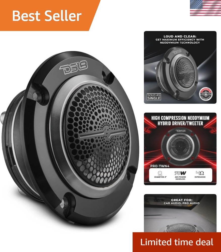 Professional 1-Inch Tweeter with 280 Watts of Power – Neodymium Sound