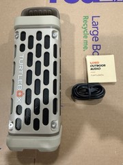 TurtleBox Ranger Loud Bluetooth Waterproof Tan Speaker opened box with usb c