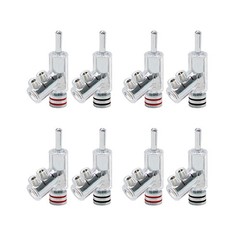 8PCS Hi-End Rhodium / Gold Plated Lock Banana Plug Audio Speaker Cable Connector