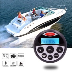 GUZARE Boat Marine Stereo Receiver Bluetooth Audio AM FM Gauge Waterproof Radio