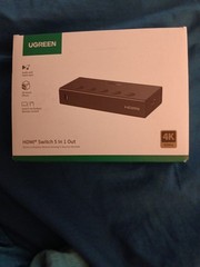 Ugreen HDMI Switch 5 In 1 Out 4K 60Hz Remote HDR10 CM568 90512
