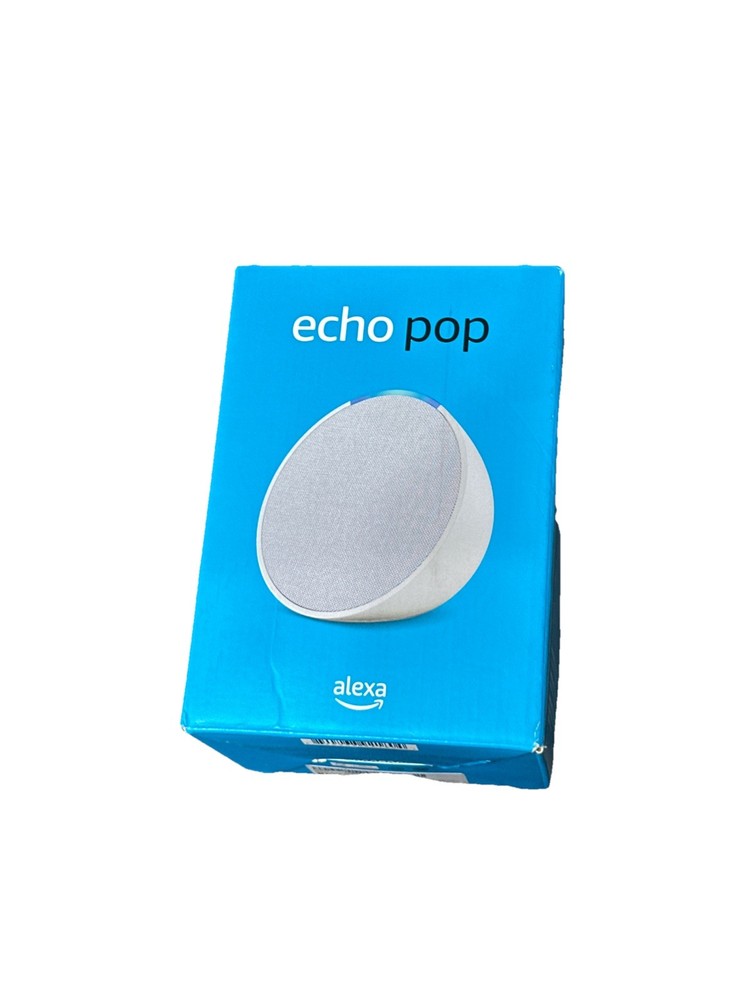 Amazon Echo Pop Smart Speaker – Glacier White