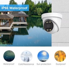 BNC 4IN1 4K Video CCTV Security Camera 8MP Wired Color Night Outdoor IP67