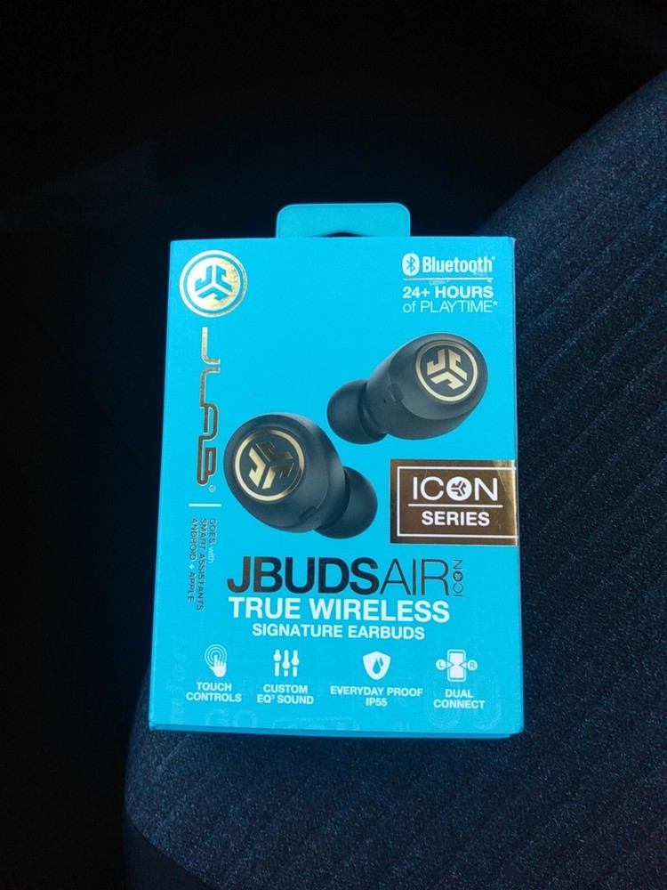 JLAB JBUDS AIR ICON TRUE WIRELESS STEREO EARBUDS WITH MIC – NIB
