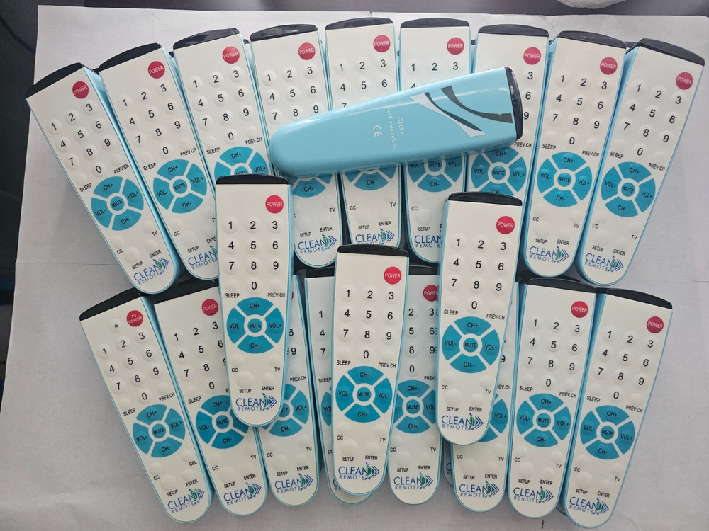 2 Pack – CLEAN REMOTE CR1 Universal TV Remote Controls Spillproof Hospitality