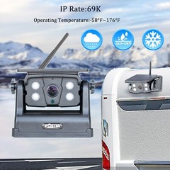 Wireless WiFi Magnetic Battery Powered Backup Camera For iOS&Android Smartphone