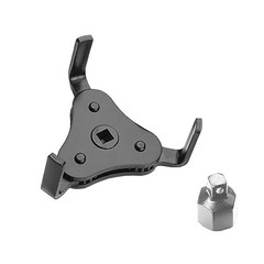 1 PC Car Oil Filter Wrench, 1/2 Metal Heavy Duty Medium Black & White