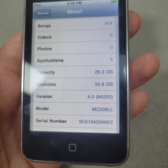 Apple iPod Touch 3rd Gen 32GB A1318 MC008LL/A – Rare iOS 4.0 – Songs Apps Tested