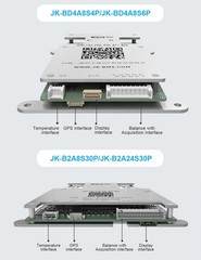 JK BMS 4S-24S 12V-72V 40A-300A Li-ion LiFePo4 BMS in Active Balance BT/RS485 lot