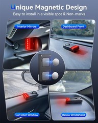 108dB Wireless Car Alarm System, Anti-Theft Vibration Sensor, Magnetic Install f