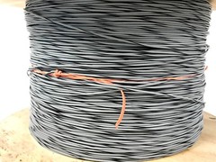 25′ AUTOMOTIVE PRIMARY WIRE 18 AWG HIGH TEMP GXL WIRE GRAY W BLACK STRIPE