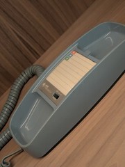 Vintage AT&T Trimline Light Blue 210 Touch Tone Push Button Landline Not Tested