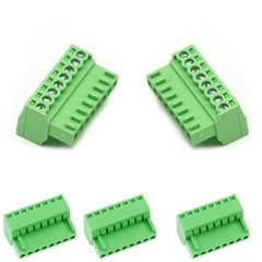5 PCS 8 Pin 2.54mm Pitch Screw Terminal Block Connector 8 Pin Male Plug-5 PCS