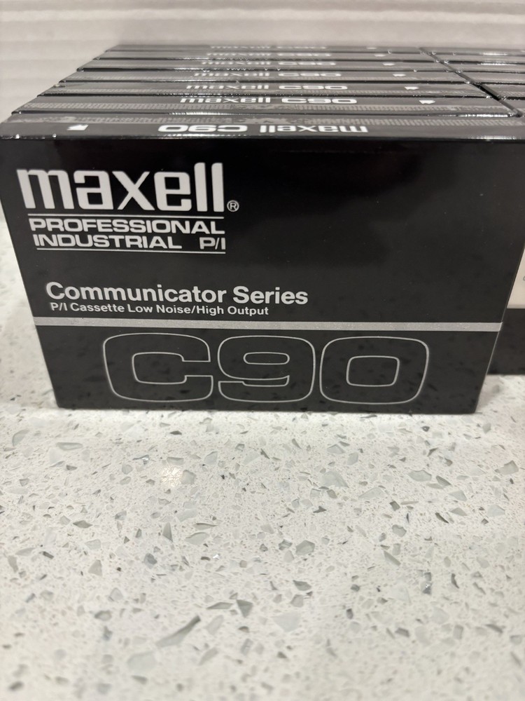 13 Vintage Maxell C90 Cassette Tapes Professional Communicator Series New Sealed
