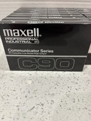 13 Vintage Maxell C90 Cassette Tapes Professional Communicator Series New Sealed