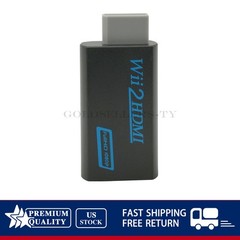 NEW Wii2HDMI Portable For Wii To HDMI Full HD Converter Audio Output Adapter TV