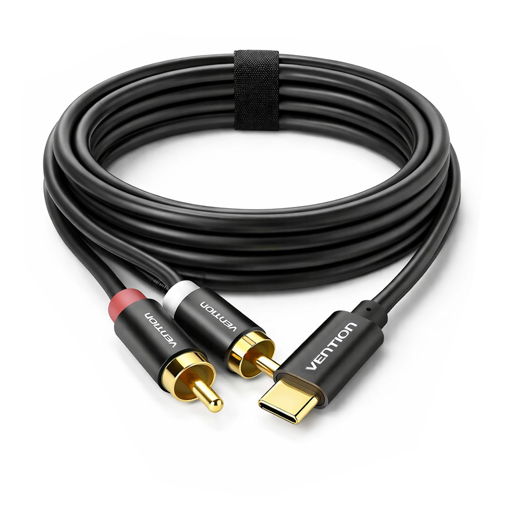 USB C to 2 RCA Audio Cable Type C Male to Male Y Splitter Stereo Cord 5FT (1.5M)