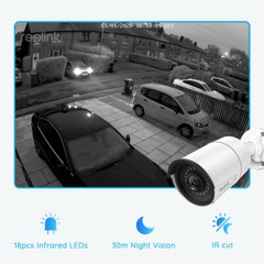 Reolink Refurbished 510A 5MP PoE Security Camera Night Vision Audio Recording