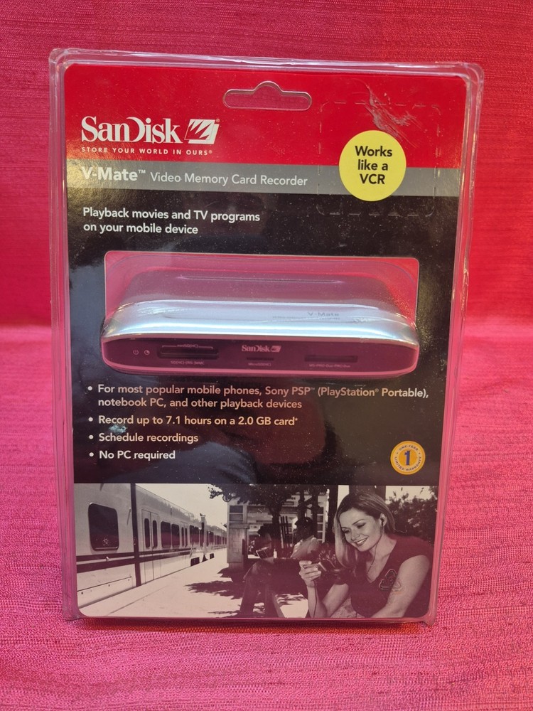 NEW – SanDisk V-Mate Video Memory Card Recorder SDVM1-A-A30