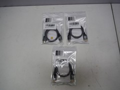 (3 pack) 8K Braided Ultra High Speed HDMI 2.1 Cable 2ft Gray