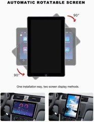 10.1″ Android 15 Touch Screen Car Stereo Radio GPS WIFI BT Double 2DIN Rotatable