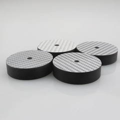 (4Pack) 40MM*10MM Carbon Fiber HIFI Speaker Isolation Feet Spike Pad Stand Base