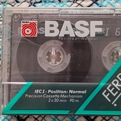 Lot of 10 BASF 60 & 90 Type I Blank Cassette Tape Made in Indonesia Nos Rare